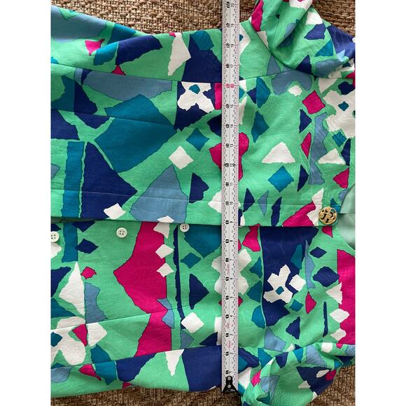 Vintage Anne Crimmins for Umi Collections 1980s Abstract Print Blazer SZ 10 - Picture 7 of 9
